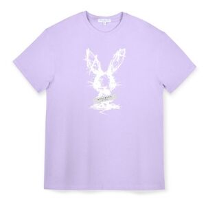 Modern T-shirts with silver print, 100% cotton, available in different colors